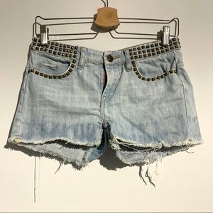 BLANK NYC - Studded denim shorts